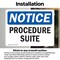 Signmission Procedure Suite, 10 in W x Rectangle, Vinyl Decal OS-2PACK-NS-D-710-L-17877 - alternate 5
